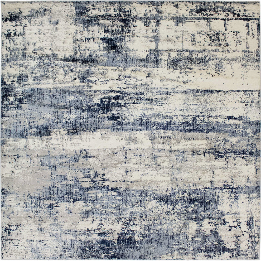 Noori Rug Lagoon Beige/Navy Rug, 5'1" X 5'1"