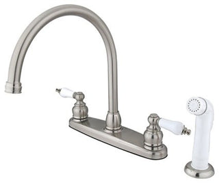 Kingston Brass Centerset Kitchen Faucet, Brushed Nickel