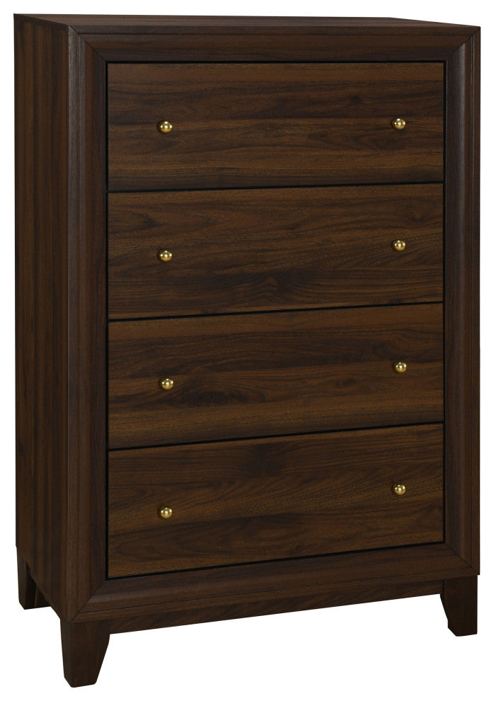 Welsley 4-drawer Chest of Drawers Walnut