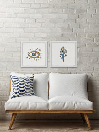Crusaders Quest Diptych, Set of 2, 18x18 Panels