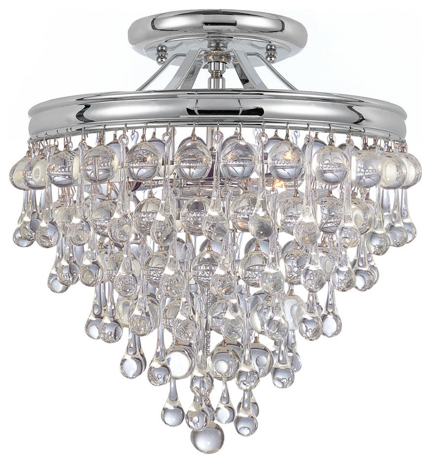 Crystorama Calypso 3-Light Ceiling Mount