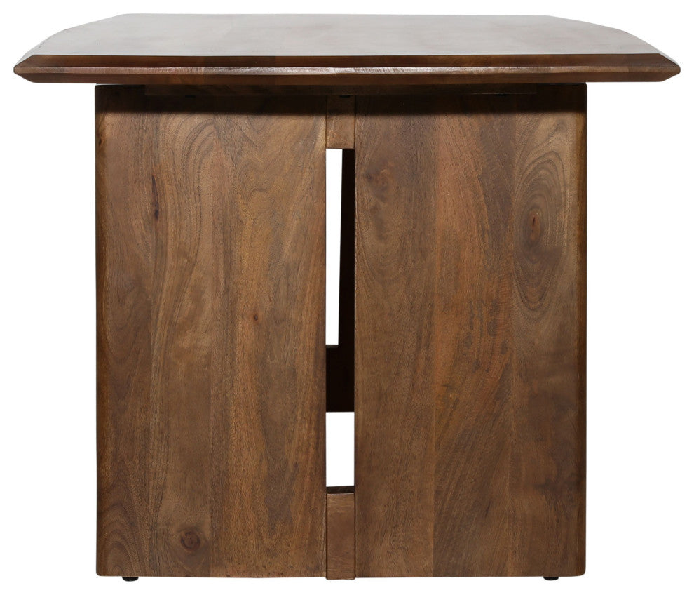 Raven 83" Wide Mango Dining Table, Brown