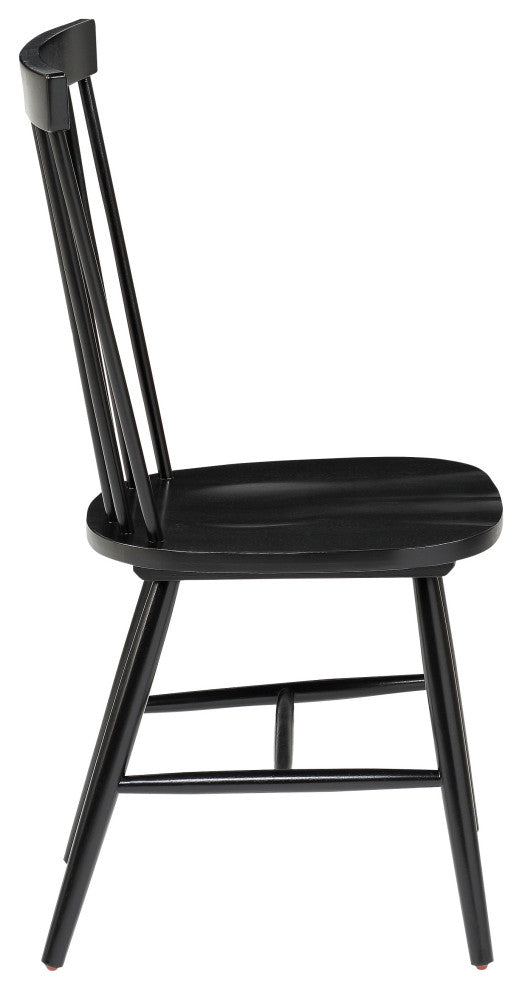 Eagle Ridge Dining Chair, Black Finish, Set of 2