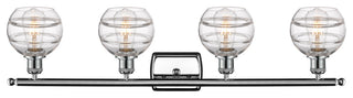 Ballston-Rochester 4-Light 36" Bath Vanity Light, Polished Chrome, Clear