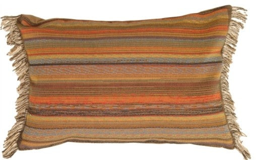 Pillow Decor - Multicolor Bold Stripes Rectangle Pillow