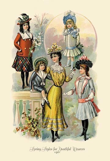 Spring Styles for Youthful Wearers- Fine Art Giclee Print 24" x 36"