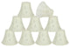 30052-9 Small Bell  Chandelier Clip On Lamp Shade Off White 3"x6"x5"