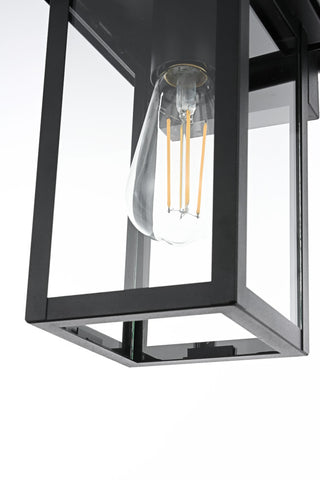 Home Living 6" Outdoor Wall Sconce, Black