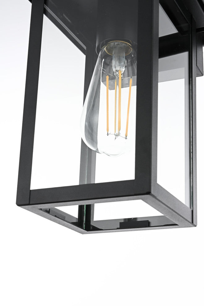 Home Living 6" Outdoor Wall Sconce, Black