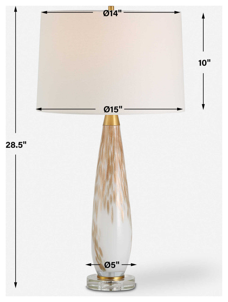 Lyra White & Gold Table Lamp
