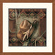 "Western Cowboy Hat" Framed Digital Print by Alma Lee, 27x27"