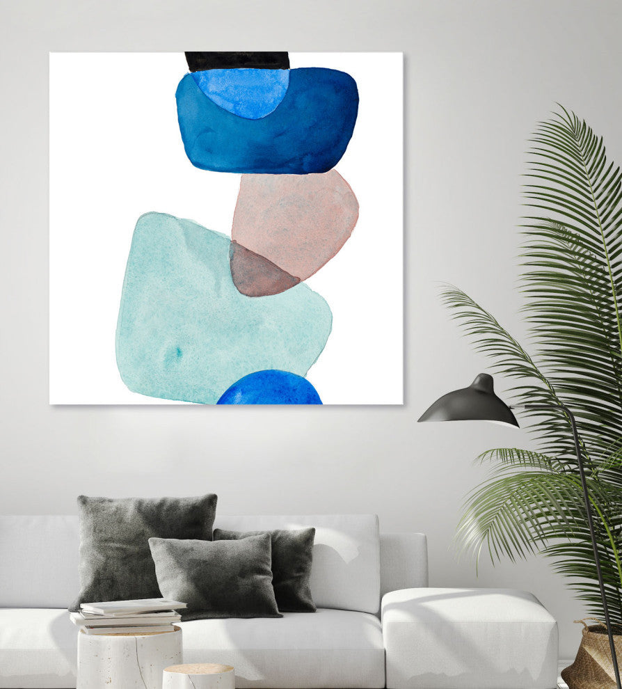 Head Over Heels Abstract II - 54 x 54 by Lanie Loreth