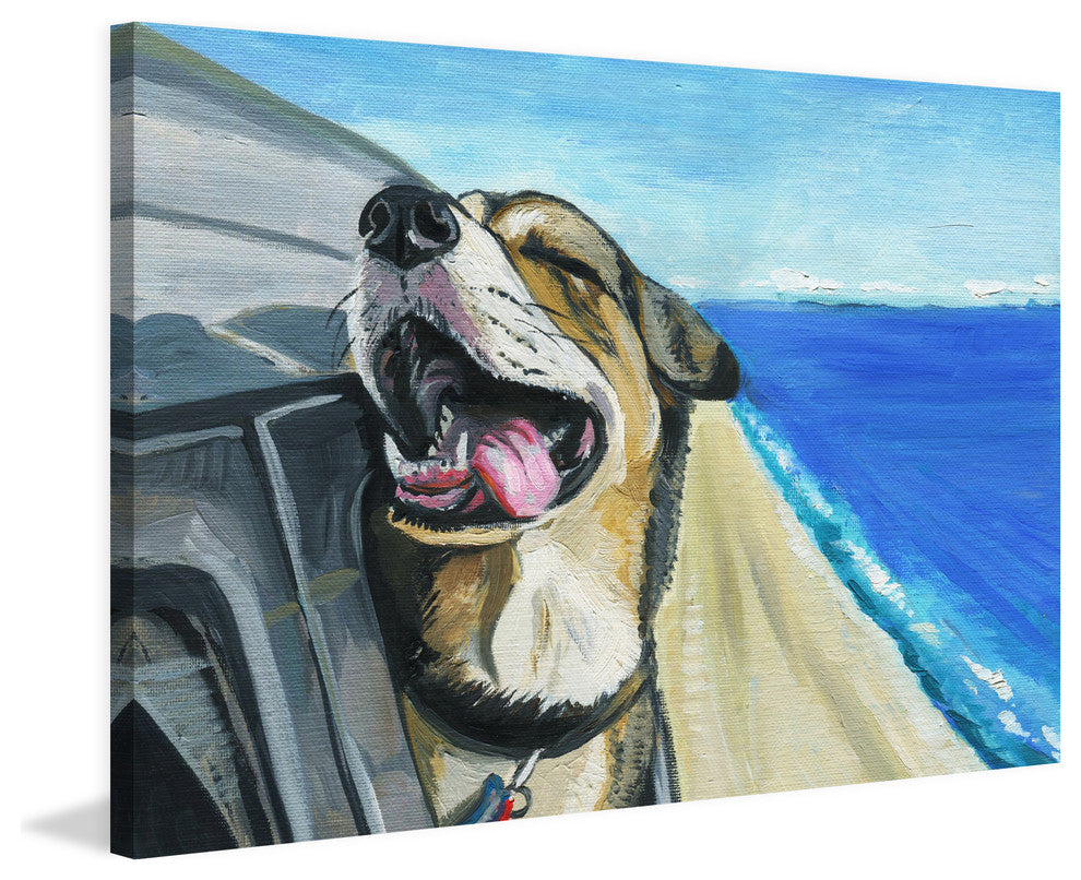 "Talented Waiter" Painting Print on Wrapped Canvas, 45"x30"