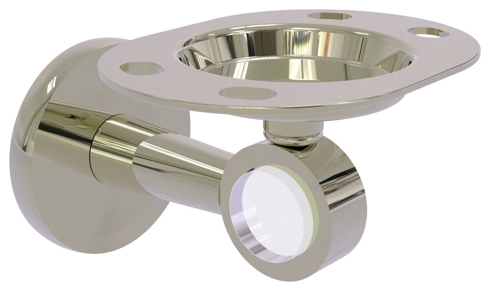 Clearview Tumbler and Toothbrush Holder, Polished Nickel