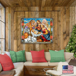 Nativity Wooden Block, 48 X 36