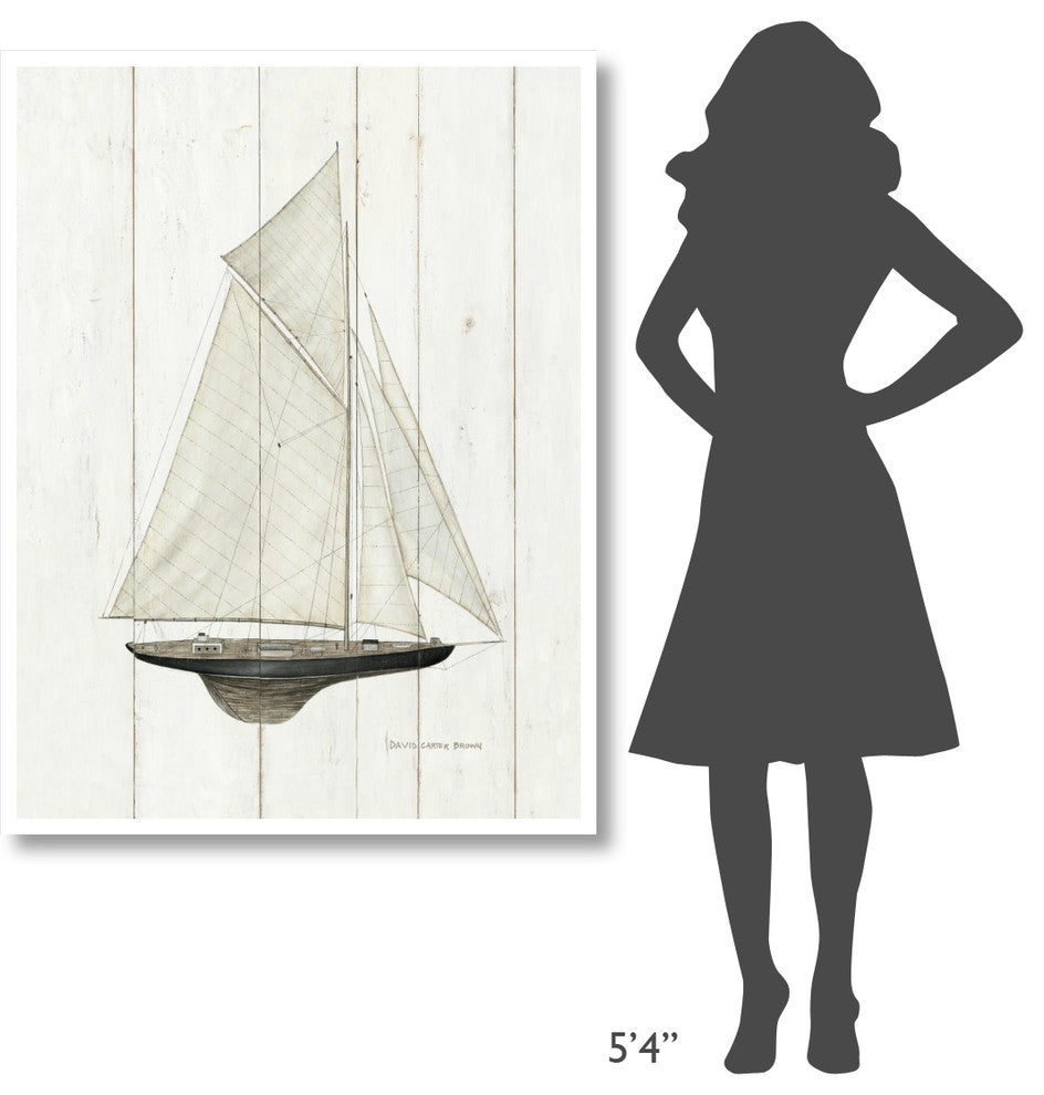 "Sailboat I" Digital Paper Print by David Carter Brown, 38"x50"