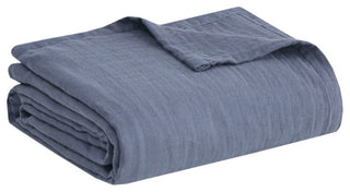 Clean Spaces Gauze 100% Cotton Lightweight Blanket, Charcoal