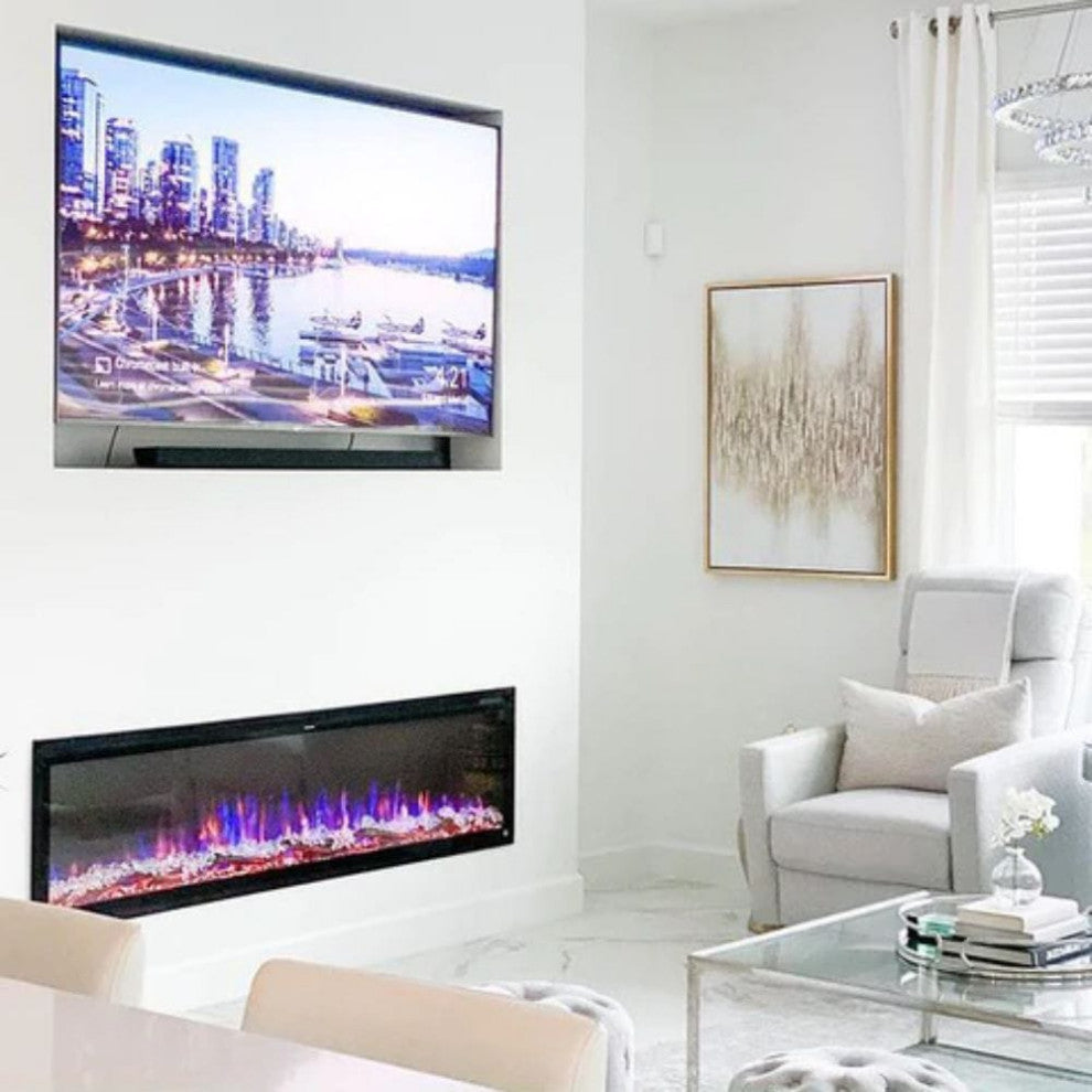 Touchstone Sideline Elite Outdoor 60" Recessed Smart Electric Fireplace