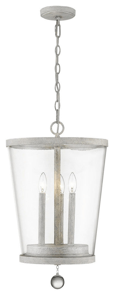 Callie 3-Light Country White Foyer Pendant