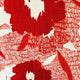 Hibiscus Red and Beige Luxury Throw Pillow, 20"x20"