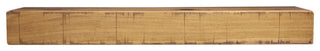 Rustic Fireplace Mantel, Aged Oak, 60" L X 5.5" H X 6.25" D