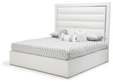 State St. Queen Tufted Panel Bed - Off White