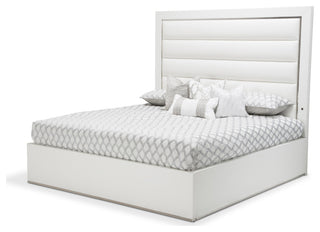 State St. Queen Tufted Panel Bed - Off White