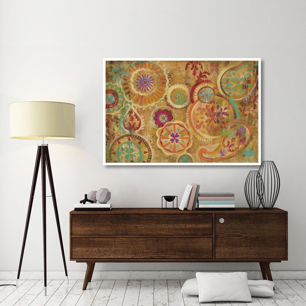 "Contemporary Paisley" Digital Paper Print by Silvia Vassileva, 62"x42"