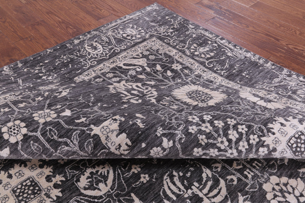 Wool and Silk Persian Handmade Rug 8' 1" X 10' 3" Q9116