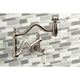 Kingston Brass KS2108BPL Bel Air Wall Mount Pot Filler, Brushed Nickel