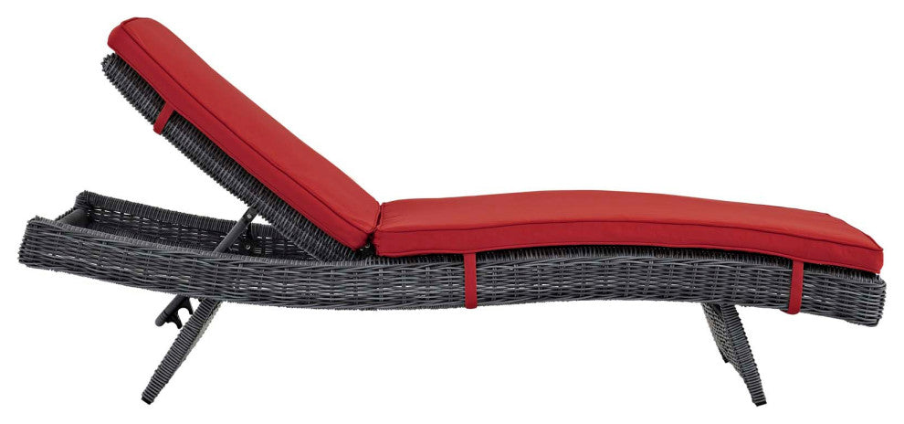 Summon Outdoor Patio Sunbrella Modern Chaise