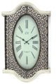 20" Novelty White Glass Analog Wall Clock