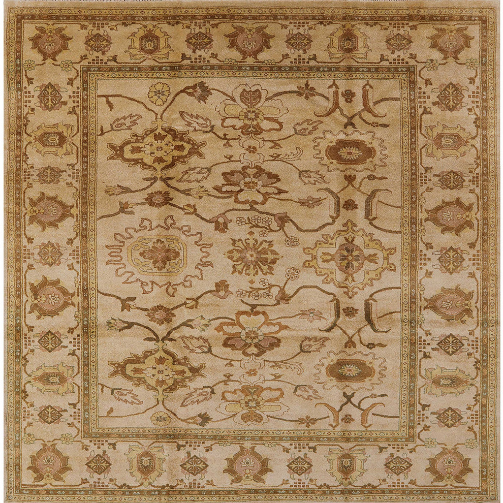 Ahgly Company Indoor Square Mid-Century Modern Area Rugs, 5' Square
