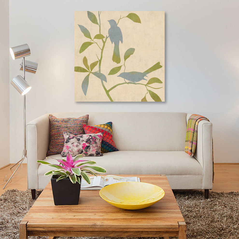 "Birdsong I" by Chris Donovan, Canvas Print, 26"x26"