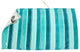 Ombre Crescent Beach Towel, Turquoise