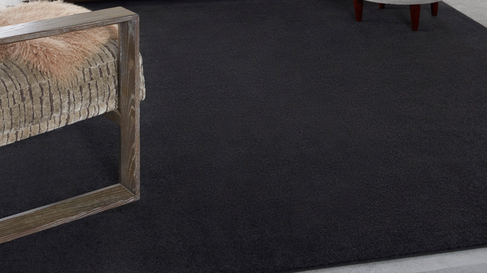 Nourison Essentials 7' x 10' Black Outdoor Area Rug