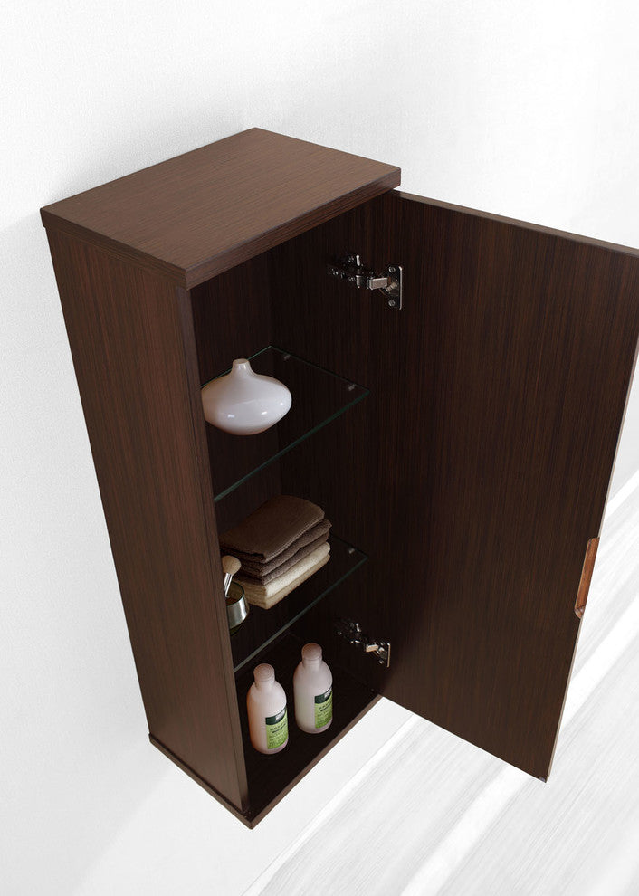 Burrell 14" Linen Cabinet in Walnut