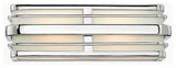 Winton Bath 2-Light, Chrome With Inside White Etched Panels Glass