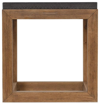 Hooker Furniture Big Sky Wood and Resin End Table in Brown Finish