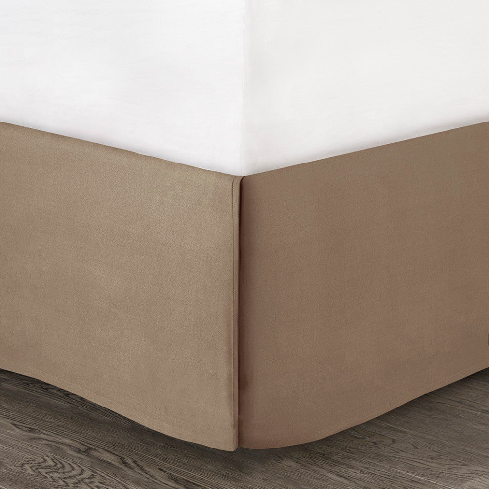 Madison Park Boone Lodge Cabin Microsuede 7-Piece Comforter Set, Taupe, Queen