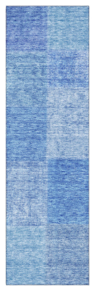Premium Machine Washable Mayfield AMF664 Denim 2'3" x 7'6" Runner Rug