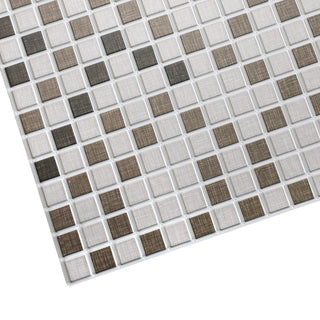 Distressed Squares 3D Wall Panels, Set of 10, Covers 51.2 Sq Ft