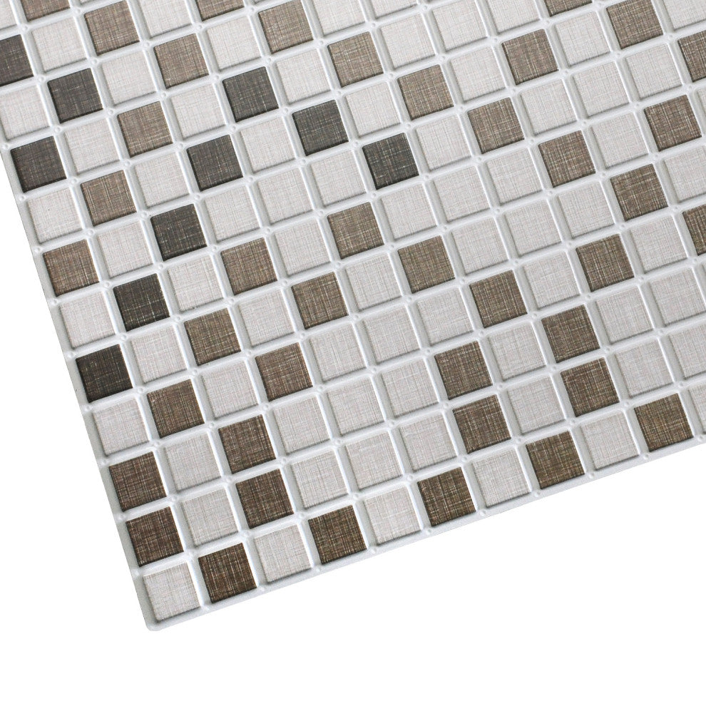 Distressed Squares 3D Wall Panels, Set of 10, Covers 51.2 Sq Ft