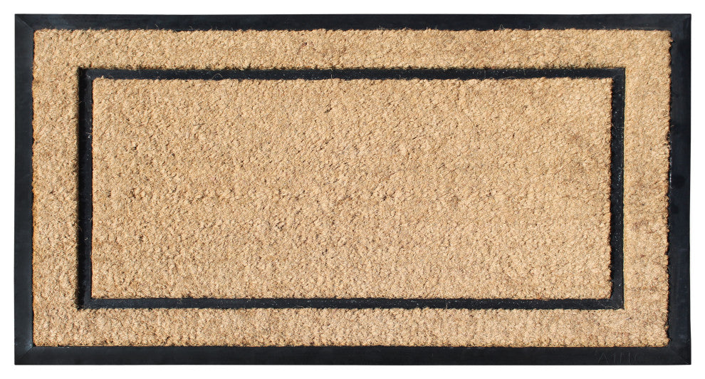 A1HC Natural Coir & Rubber Doormat, 24x39, Thick Durable Doormats for Outdoor