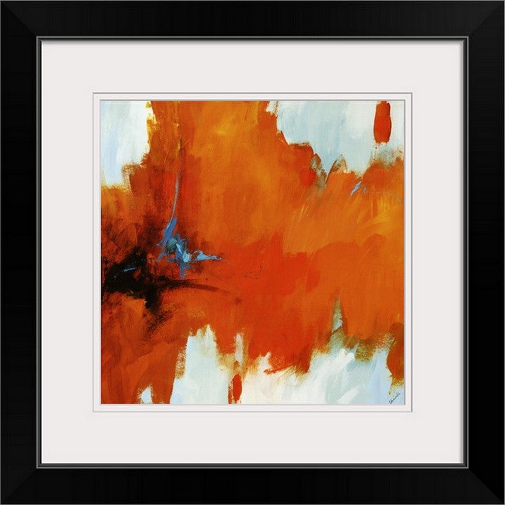 "Red Tail III" Black Framed Art Print, 20"x20"