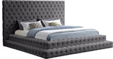 Revel Velvet Upholstered Bed, Gray, King