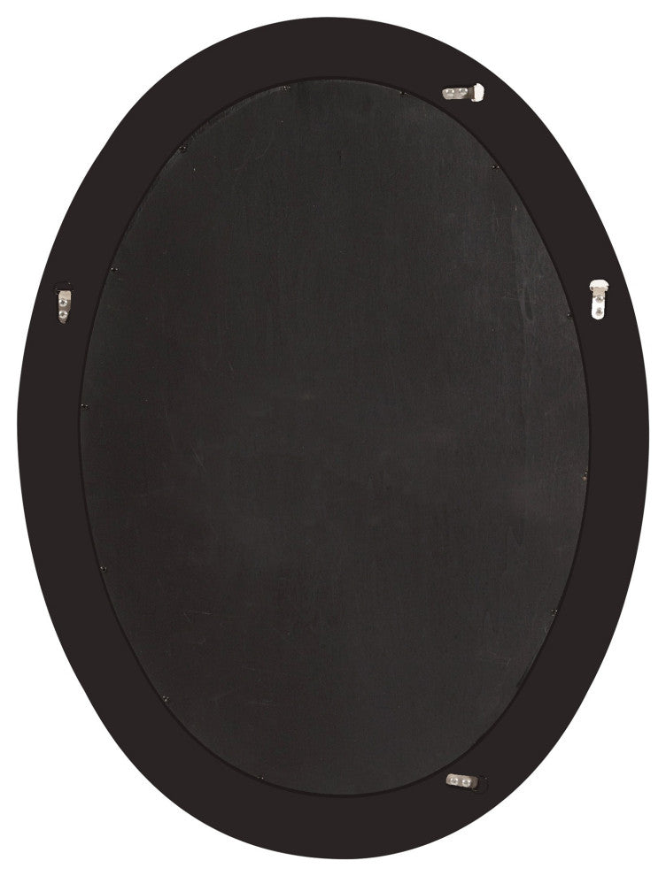HomeRoots Oval Antique Gold Finish Mirror With Beaded Textured Frame