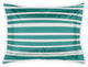 Green Stripes Standard Brushed Poly Sham