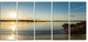 Carters Beach Nova Scotia Canada, Seashore Canvas Art Print, 60"x28", 5 Panels