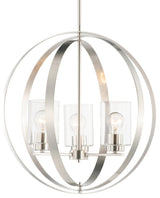 Maxim 25254CL Sentinel 3 Light 21"W Pendant - Satin Nickel